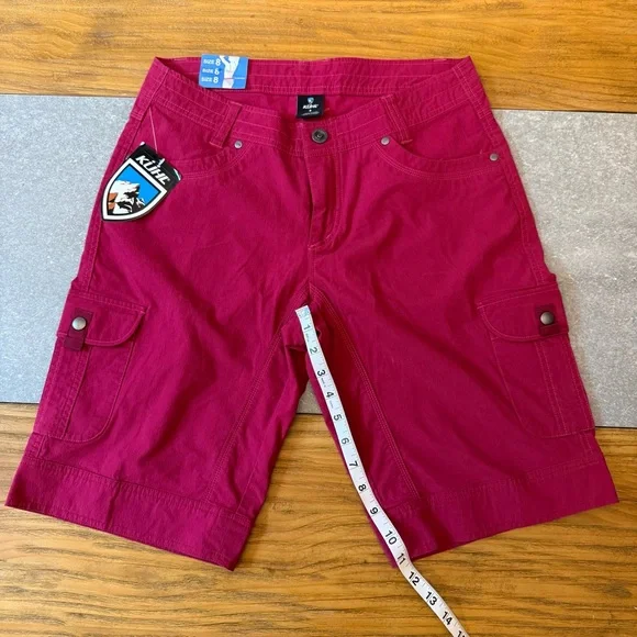 KÜHL Splash 11" Cargo Shorts in Plum Performance Fabric Women’s Size 8 - Picture 6 of 12